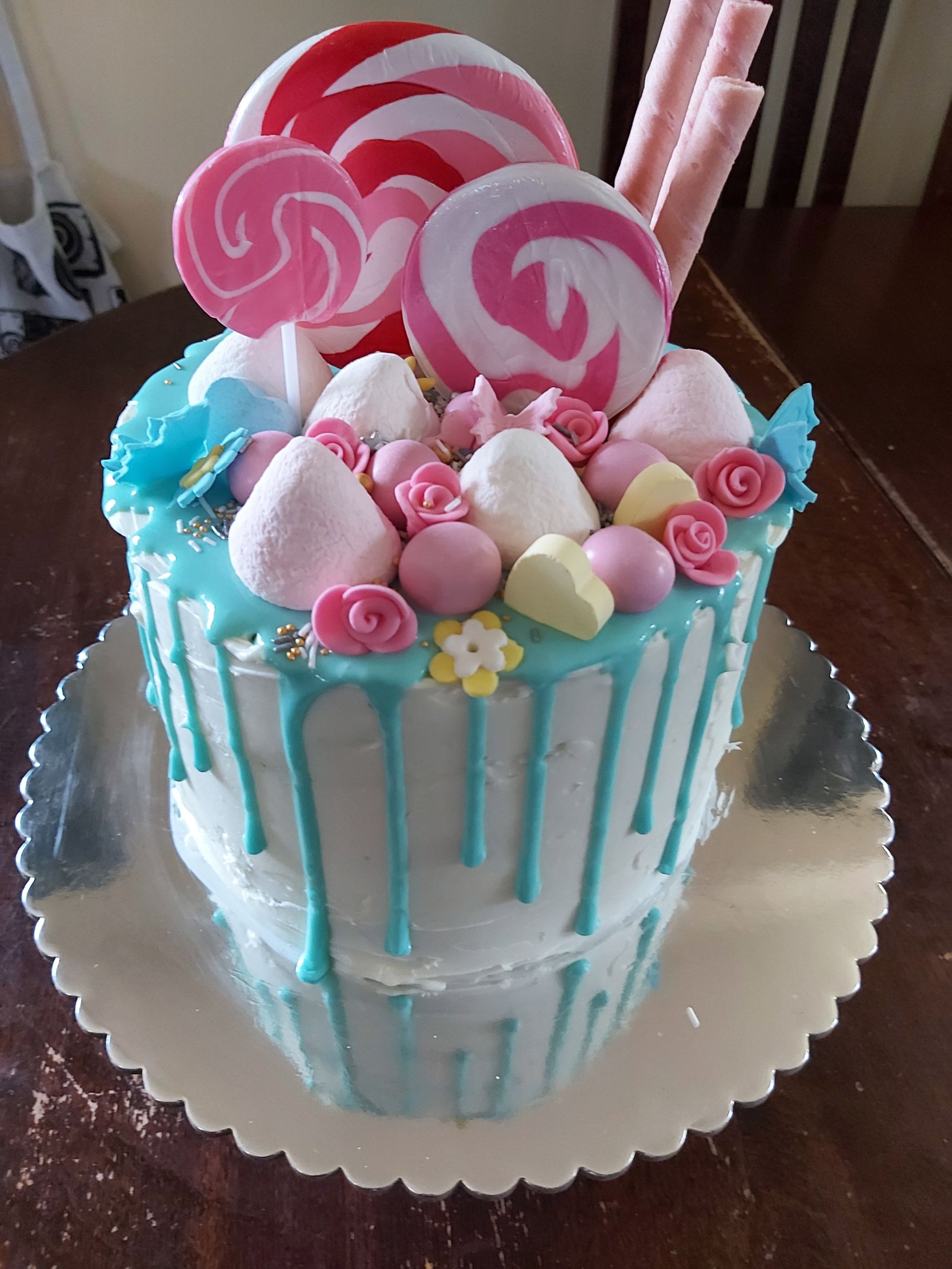 Cake Decorating - Covering a Drip Cake